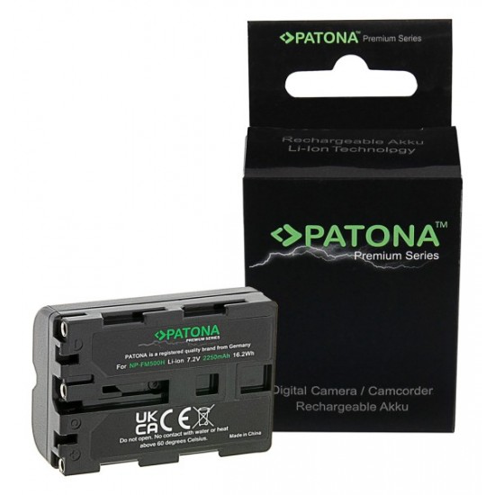 PATONA Premium Battery f. Sony NP-FM500H Alpha DSLR-A100 DSLR-A100H 57 65