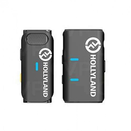 Hollyland Lark M1 Solo (1x TX, 1x RX) Ασύρματο Μικρόφωνο Ενός Ατόμου Πέτου Δημοσιογραφικό