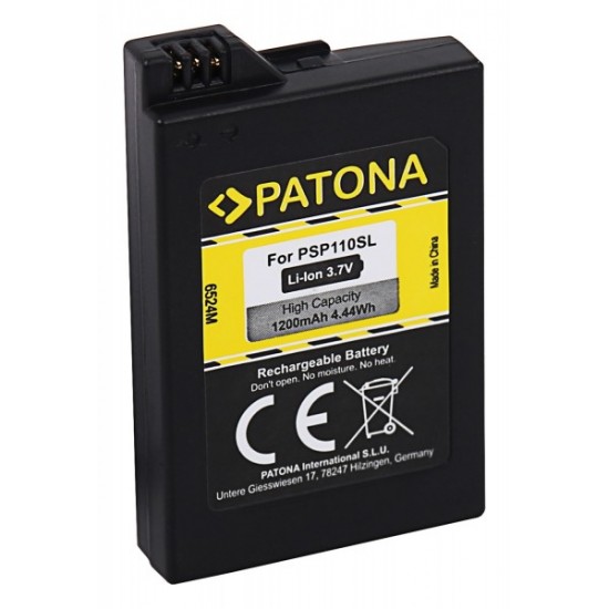 PATONA Battery f. Sony Playstation Portable Lite Slim & Lite PSP2000 PSP 3000 Brite PSP3004 (2nd Generation) PSP-S110