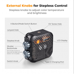 K&F Concept LED Light 6W με Φωτεινότητα LUX 900 Lux