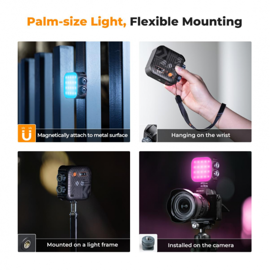 K&F Concept LED Light 6W με Φωτεινότητα LUX 900 Lux
