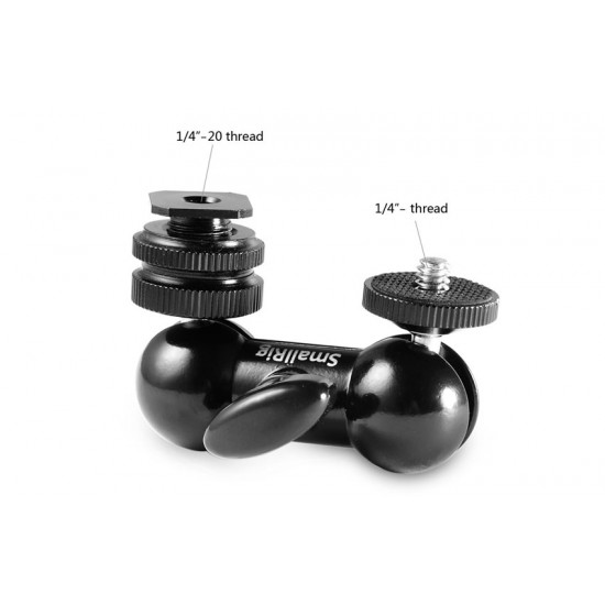 SmallRig Double End Ball Head with Cold Shoe and Thumb Screw