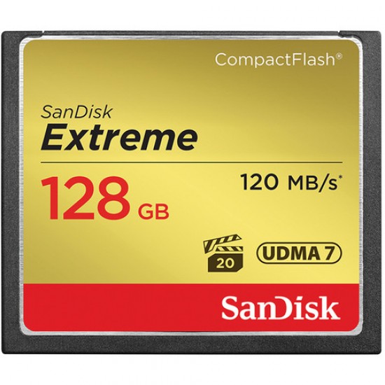 SanDisk 128GB Extreme Compact Flash Memory Card