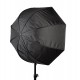 Octagonal box umbrella for speedlight - 80cm with grid