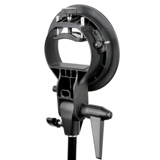 Speedlite bracket - Bowens S-type mount