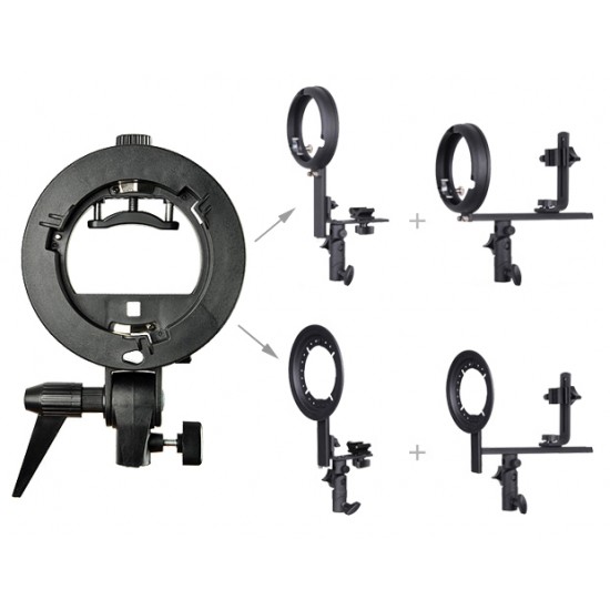 Speedlite bracket - Bowens S-type mount