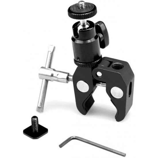 SmallRig Clamp Mount with 1/4'' Screw Ball head Mount