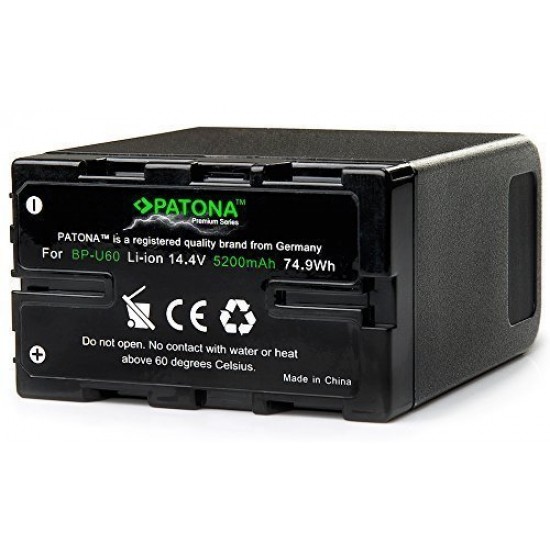 PATONA Battery for Sony BP-U60
