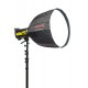Portable deep parabolic softbox 50 cm