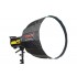 Portable deep parabolic softbox 50 cm