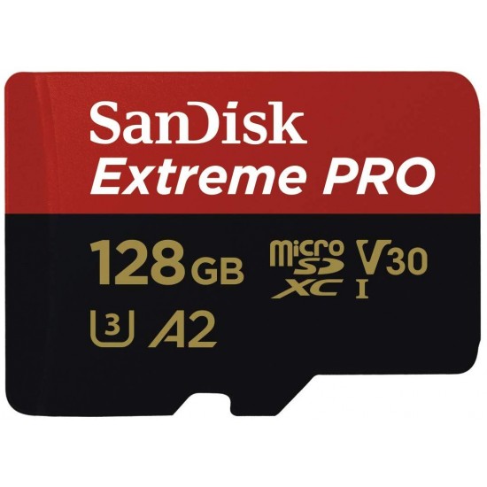SanDisk Extreme PRO Micro SDXC Memory Card Plus SD Adapter up to 170 MB/s ,A2,V30,UHS-I,U3