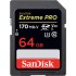 SanDisk Extreme PRO 64GB SDXC 170MB/s Class 10 / U3 V30