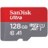 SanDisk 128GB Ultra microSDXC UHS-I Memory Card with Adapter - C10, U1, Full HD, A1, Micro SD Card