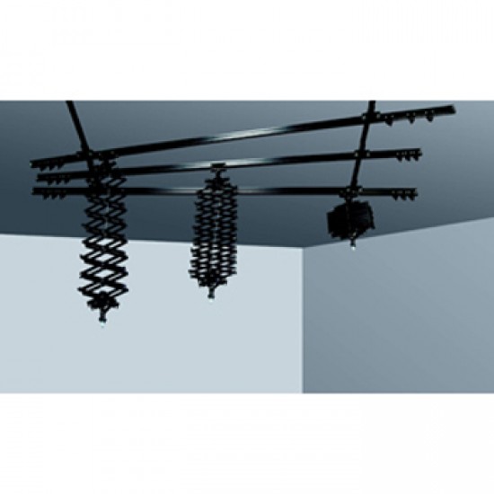 Ceiling track, 2 single, 3 double, 3 pantograph