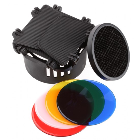Delicacy II - barndoor, honeycomb & color filters kit