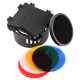 Delicacy II - barndoor, honeycomb & color filters kit