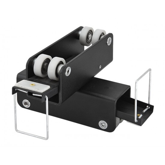 Double sliding carriage with brakes