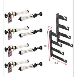 Mechanical background system with 4axles