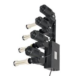 Electrical background system with 4 axles