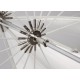 White transparent umbrella 150 cm Fibro