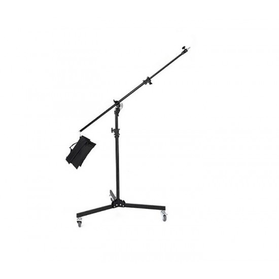 BOOM STAND 2 IN 1 WITH WHEELS MAX HEIGHT 3.8M M-4