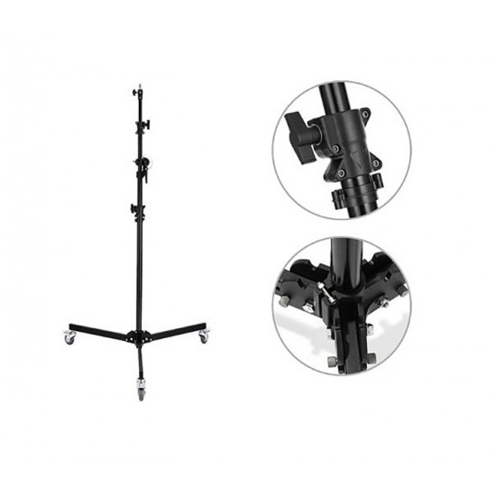 BOOM STAND 2 IN 1 WITH WHEELS MAX HEIGHT 3.8M M-4