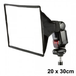 Mini softbox for speedlight flash 20x30cm
