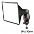Mini softbox for speedlight flash 20x30cm