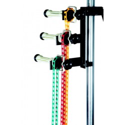 Mechanical background system with 3 axles