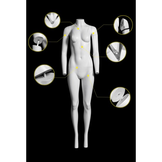 Female ghost mannequin
