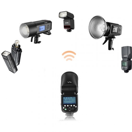 TTL Li-ion Round Head Camera Flash V1N (NIKON)