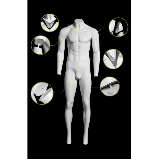 Male ghost mannequin