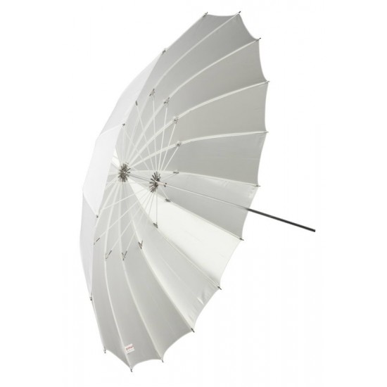 White transparent umbrella 180 cm Fibro