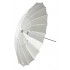 White transparent umbrella 180 cm Fibro