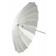 White transparent umbrella 180 cm Fibro