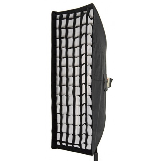 Dynaphos Deep softbox with grid 35x140 cm