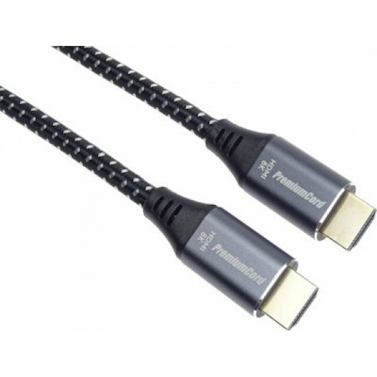PREMIUMCORD ULTRA HDMI 2.1 HIGH SPEED + ETHERNET CABLE 8K@60HZ 0.5M GOLD